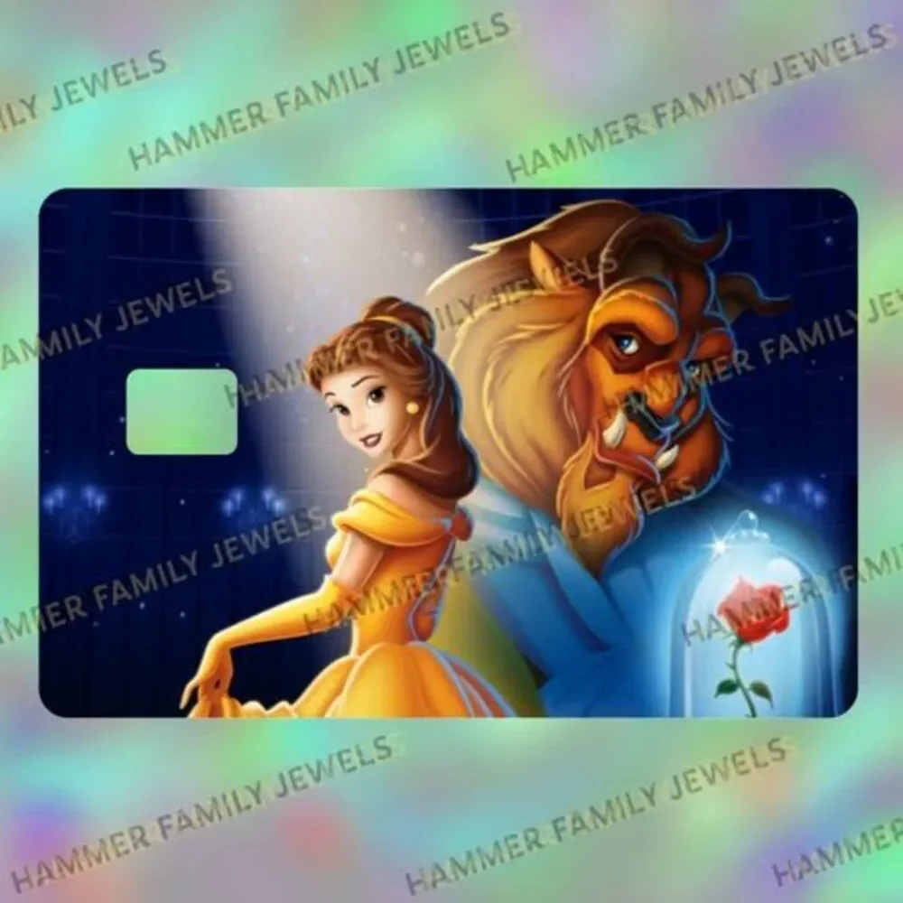 Beauty and the Beast Card Decal